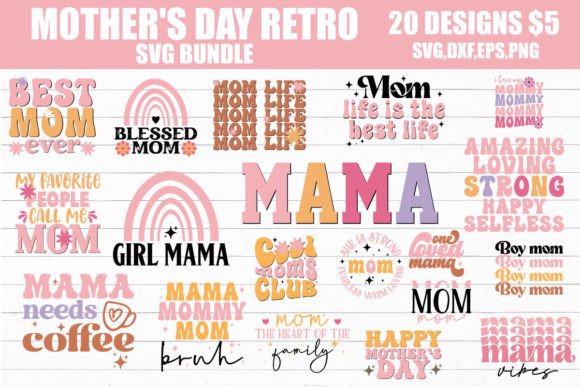 Exploring the Mother's Day Retro SVG Bundle
