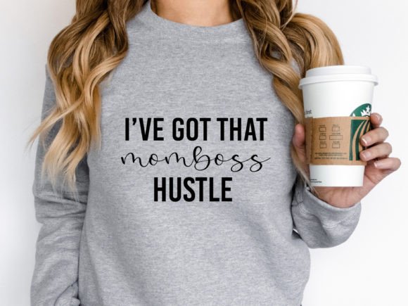 Mom Boss Hustle, Mom SVG: A Bold Embroidery Design