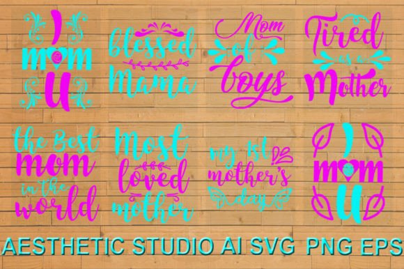 Mom Svg Bundle 02: A Versatile Design for Embroidery