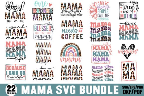 Mom SVG Bundle: A Versatile Design for Crafters