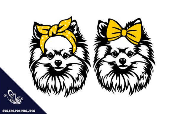 Pomeranian Mom SVG Design for Embroidery